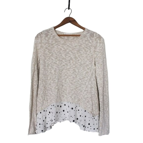 Cloud Chaser Women's Beige Off White Tan Lightweight Boho Swing Sweater - Picture 1 of 9